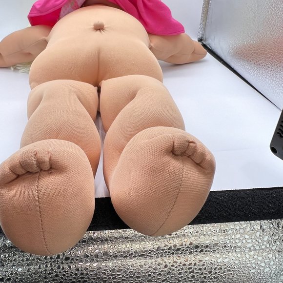 Cabbage Patch Kids Doll 1985 Girl 16” Lemon Hair Green Eyes Head Mold 4 - Picture 8 of 14